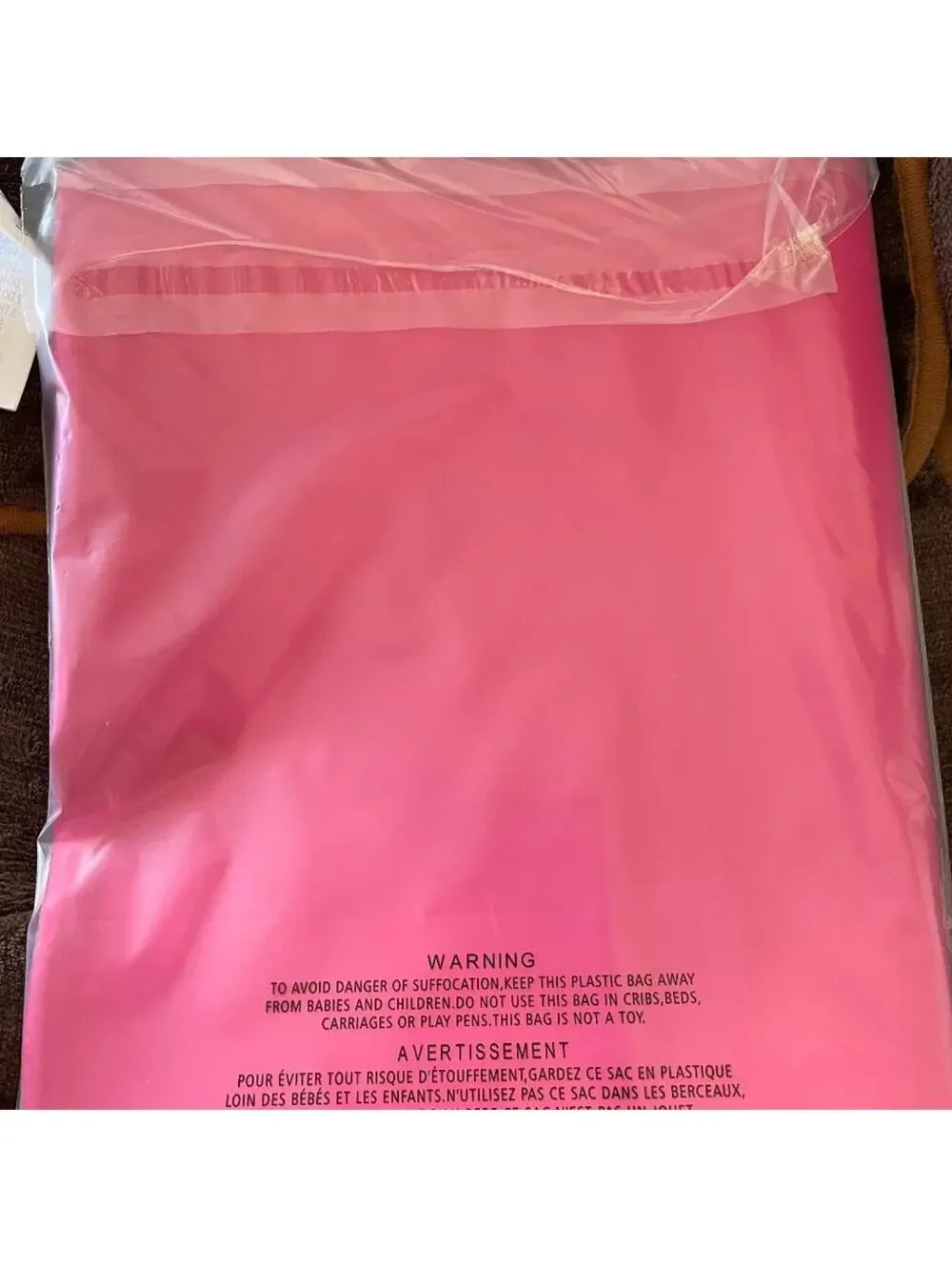 10 Pink Plastic Bags Polymailers 19